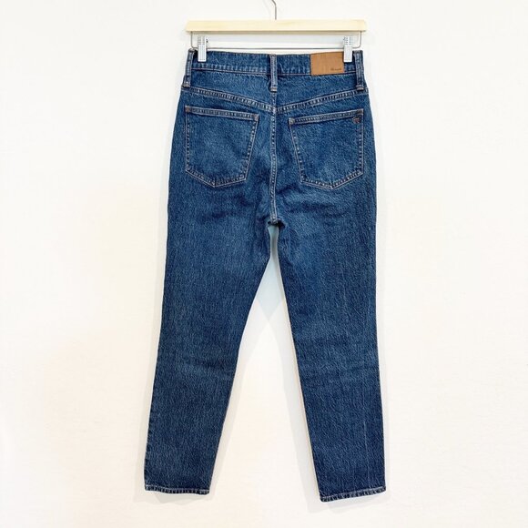 Madewell Denim The Perfect Vintage Mom Jeans High Rise Dark Wash Haight Blue 27 - Picture 11 of 12